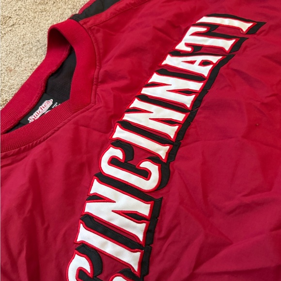 #26 CINCINNATI REDS windbreaker (STITCHES) size large baseball pullover - Picture 4 of 13